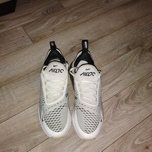 Women's Nike Air 270 White and Black Sneakers
